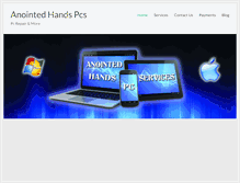 Tablet Screenshot of anointedhandspcs.com